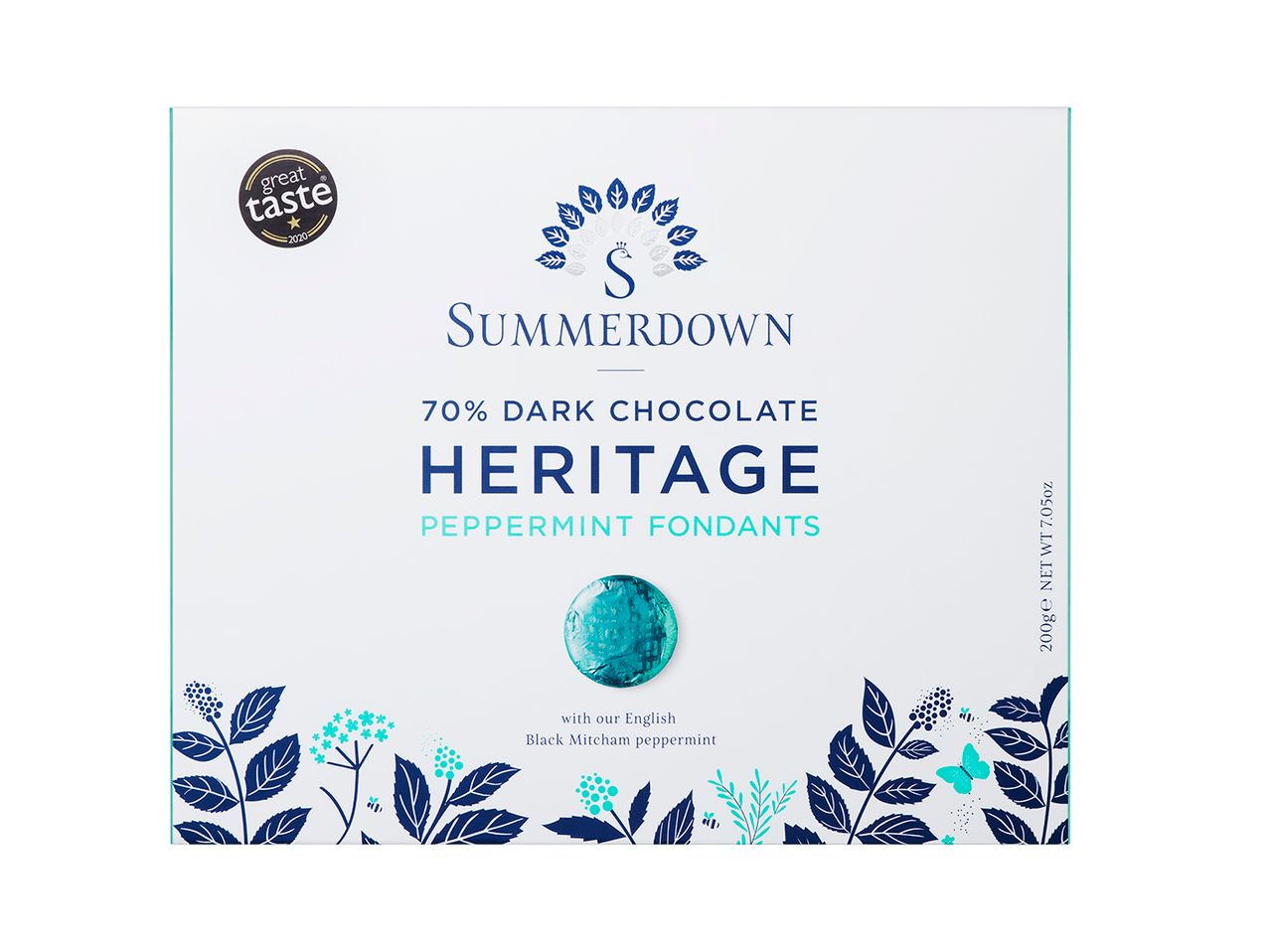 Summerdown Dark Chocolate Heritage Peppermint Fondants (180g) image 0