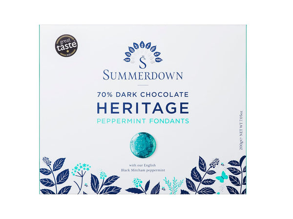 Summerdown Dark Chocolate Heritage Peppermint Fondants (180g) image 0